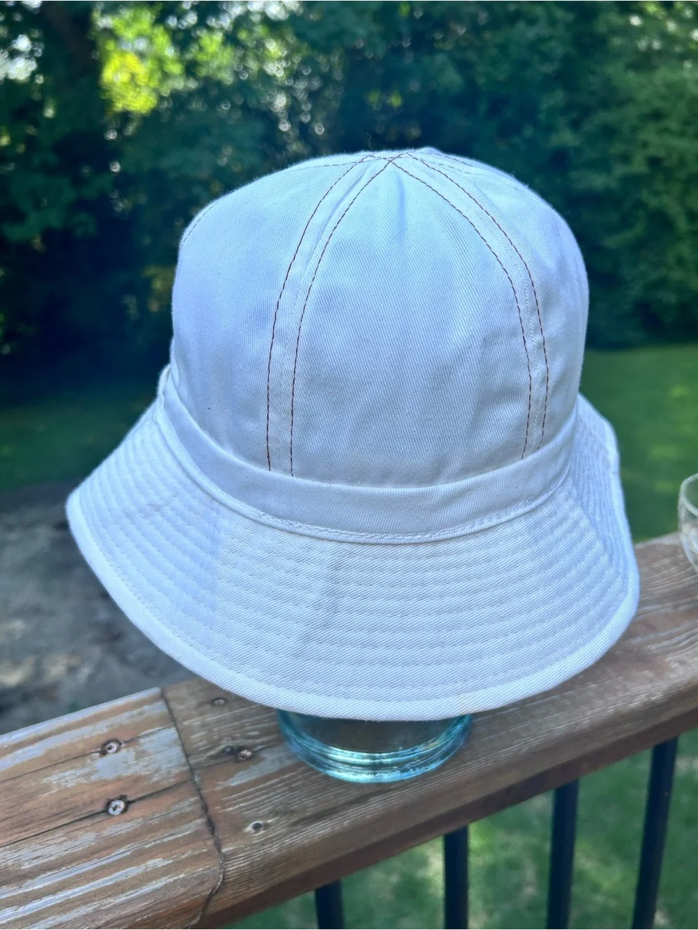 Vintage Enjoy TaB Coca-Cola White Bucket Hat Gold Star Headwear 80s Promo Small